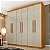 Guarda Roupa Lagos 6 Portas 4 Gavetas Tcil Cinamomo/off white - Imagem 1