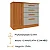 Cômoda Guarani 4 Gavetas 1 Porta Ripada Tcil Cinamomo/ off white - Imagem 5