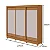 Guarda Roupa Nice 3 Portas 2 Gavetas s/espelho Lopas Amendoa Clean/Off white - Imagem 1