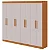 Guarda Roupa Andara 8 Portas Lopas Amendoa Clean/off white - Imagem 2