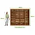 Guarda Roupa Andara 8 Portas Lopas Amendoa Clean/off white - Imagem 3