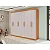 Guarda Roupa Andara 8 Portas Lopas Amendoa Clean/off white - Imagem 1