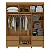 Guarda Roupa Zeus 6 Portas Lopas Amendoa Clean - Imagem 3