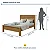 Cama de Casal Athenas Lopas Amendoa Clean - Imagem 4