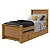 Cama de Solteiro Athenas Lopas Amendoa/off white/Amendoa - Imagem 1