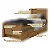 Cama de Solteiro Athenas Lopas Amendoa/off white/Amendoa - Imagem 3