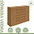 Cômoda Vedra 7 Gavetas 2 Portas Lopas Amendoa Clean - Imagem 10