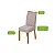 Cadeira Rayla Lopas Amendoa clean/tecido bege (unidade) - Imagem 3
