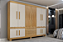 Guarda Roupa Bem Te Vi 10 Portas 3 Gavetas Valdemóveis Cinamomo/off white - Imagem 3
