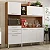 Kit Cozinha Select 6 Portas 2 Gavetas Demobile Amendola/Branco - Imagem 1