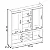 Guarda Roupa New Murano 10 Portas 3 Gavetas Demobile Amendola/Off white - Imagem 4