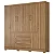 Guarda Roupa New Realce 8 Portas 4 Gavetas Amendola Touch Demobile - Imagem 1