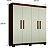 Guarda Roupa Quero Quero 4 Portas 2 Gavetas Valdemóveis Imbuia Lin/off white - Imagem 3