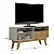 Rack Houston 1 Porta Valdemovies Off white/Cinamomo - Imagem 2