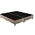 Box King Sommier 203x196x30  Suede Azul Paropas - Imagem 1