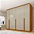 Guarda Roupa 6 Portas Cataguases Tcil  Cinamomo/Off White - Imagem 1