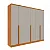 Guarda Roupa 6 Portas Cataguases Tcil  Cinamomo/Off White - Imagem 2