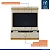 Home Monaco Central Valdemóveis Off White/Cinamomo - Imagem 6