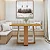 Mesa de Jantar Sintonia 160 Lopas Amendoa Clean/Off White - Imagem 1