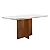 Mesa de Jantar Berlim 1,20 Rufato Imbuia/Off white - Imagem 1