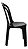 Cadeira s/Braço Bistrô Plástico Preta - Imagem 1