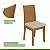 Mesa c/ 4 Cadeiras Athenas 1,20 Lopas Amendoa clean/ Tecido Boucle Bege - Imagem 4