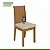 Mesa c/ 4 Cadeiras Athenas 1,20 Lopas Amendoa clean/ Tecido Boucle Bege - Imagem 3
