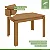 Mesa c/ 4 Cadeiras Athenas 1,20 Lopas Amendoa clean/ Tecido Boucle Bege - Imagem 10