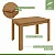 Mesa c/ 4 Cadeiras Athenas 1,20 Lopas Amendoa clean/ Tecido Boucle Bege - Imagem 9