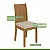 Mesa c/ 4 Cadeiras Athenas 1,20 Lopas Amendoa clean/ Tecido Boucle Bege - Imagem 5