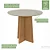 Mesa Celebrare c/ 4 Cadeiras Apogeu Lopas Amendoa clean/ Tecido Rinzai Bege - Imagem 9