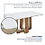 Mesa Sintonia c/ 6 Cdeiras Rayla Lopas Amendoa Clean/ Off White/ Morano Avelã - Imagem 6