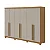 Guarda Roupa Bertha 6 Portas 2 Gavetas Lopas Amendoa Clean/Off White - Imagem 2