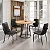 Mesa de Jantar Malibu c/ 4 Cadeiras Teixeira Preto fosco - Imagem 1