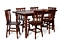 Mesa c/ 6 cadeiras Itália JM Móveis Imbuia - Imagem 1