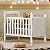 Berço Minicama Soninho Tigus Branco + Colchão Baby Sleep 130x70x10 - Imagem 1