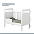 Berço Minicama Soninho Tigus Branco + Colchão Baby Sleep 130x70x10 - Imagem 7