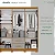 Roupeiro Estrela Premium 06 Portas Salleto Cinamomo/Off White - Imagem 5