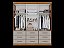 Guarda Roupa New Star 3 Portas 9 Gavetas Salleto Cinamomo/off white - Imagem 2