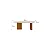 Mesa de Jantar Isis Leifer 1,80 off white/ cinamomo - Imagem 3