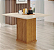 Mesa de Jantar Napoli 90x90 Leifer Cinamomo/ Off White - Imagem 1