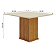 Mesa de Jantar Napoli 90x90 Leifer Cinamomo/ Off White - Imagem 2