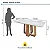 Mesa de Jantar Sintonia 1,70 Lopas Amendoa Clean/Off White - Imagem 6