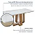 Mesa de Jantar Sintonia 1,70 Lopas Amendoa Clean/Off White - Imagem 7