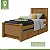 Cama de Solteiro Athenas Bi-Box Amendoa Clean/Off white Flex Lopas - Imagem 5
