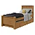 Cama de Solteiro Athenas Bi-Box Amendoa Clean/Off white Flex Lopas - Imagem 8