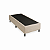Base Box Solteiro Veludo Bege 188x88x28 Portobel - Imagem 1