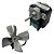 Micro Motor Ventilador 1/100 Metalfrio Hélice Aluminio 127V - Imagem 1