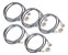 Kit 5x Mangueiras Entrada 2 Metros Universal Brastemp Consul - Imagem 1