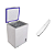 Borracha + Puxador Freezer Horizontal Electrolux H300 103x66 - Imagem 1